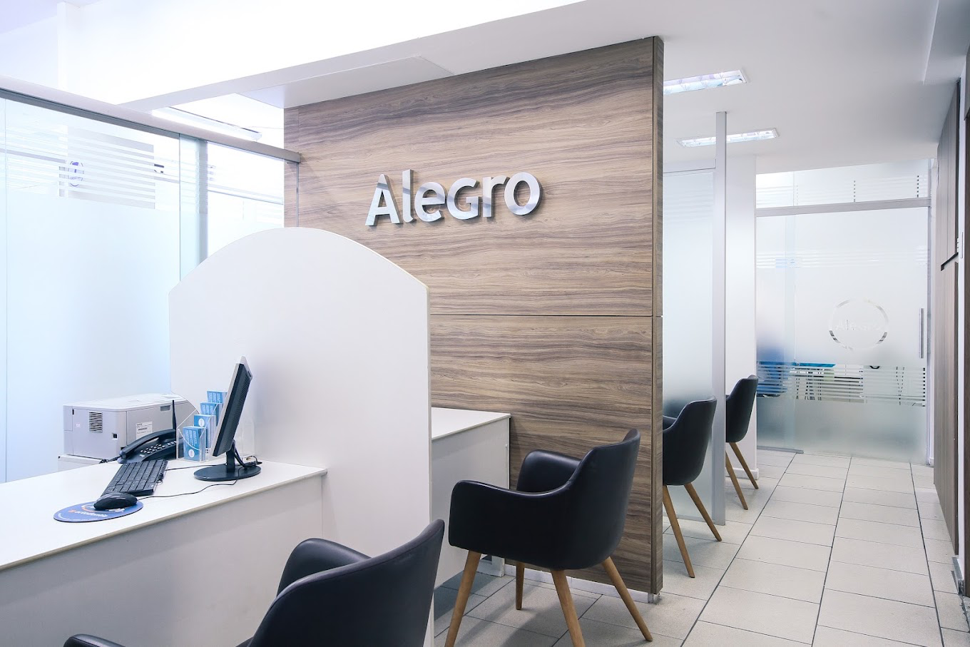 Recepção da Alegro Clínica Odontológica